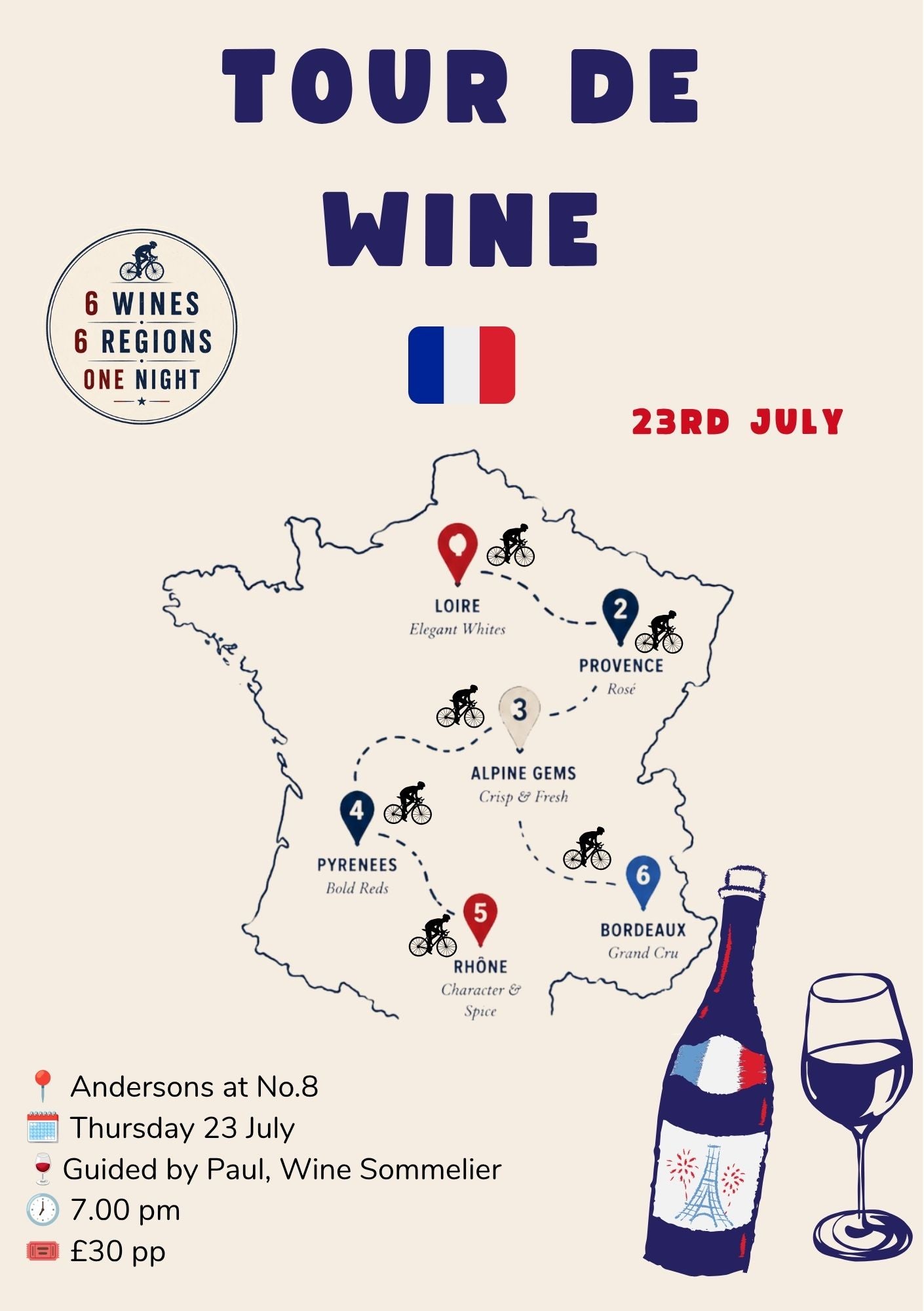 🚵‍♀️"Tour De Wine” 🚵‍♀️ Wine Tasting 🍷