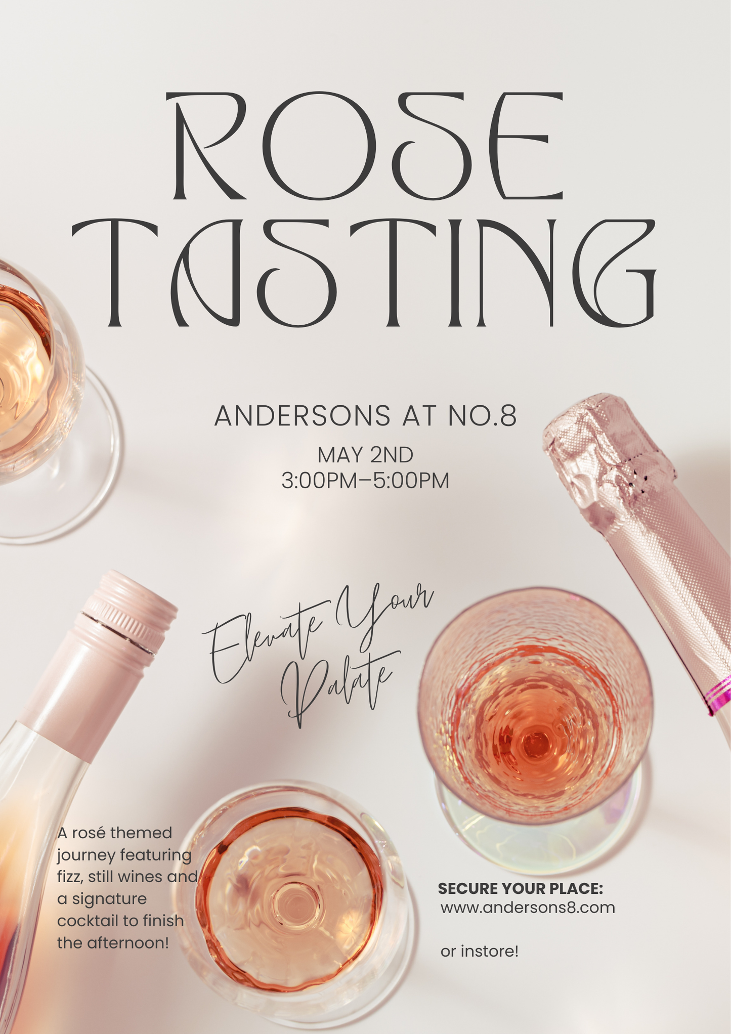 🥂 Rosé Afternoon at The Chaumer – Rosé Wine Tasting